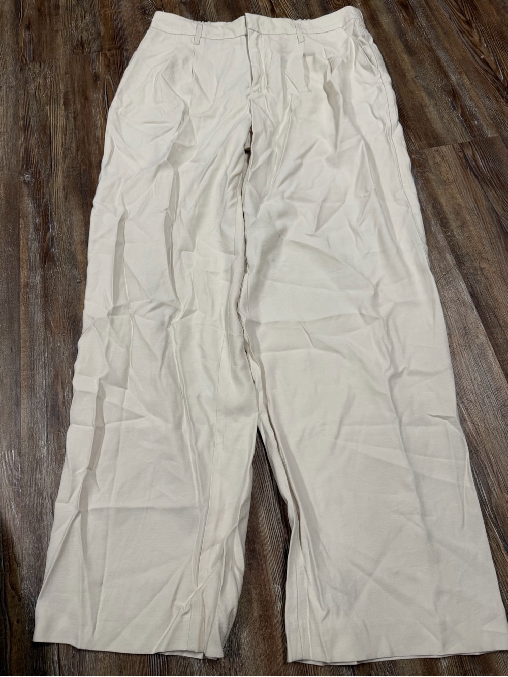 A New Day cream wide leg trouser pants